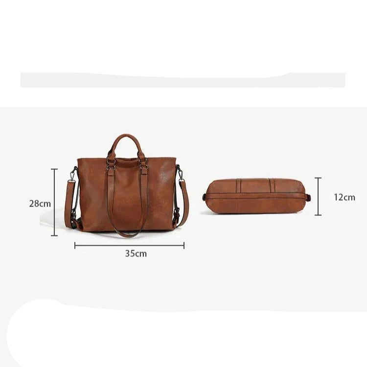 Vada | Women's Vintage Chic PU Leather Crossbody Handbag
