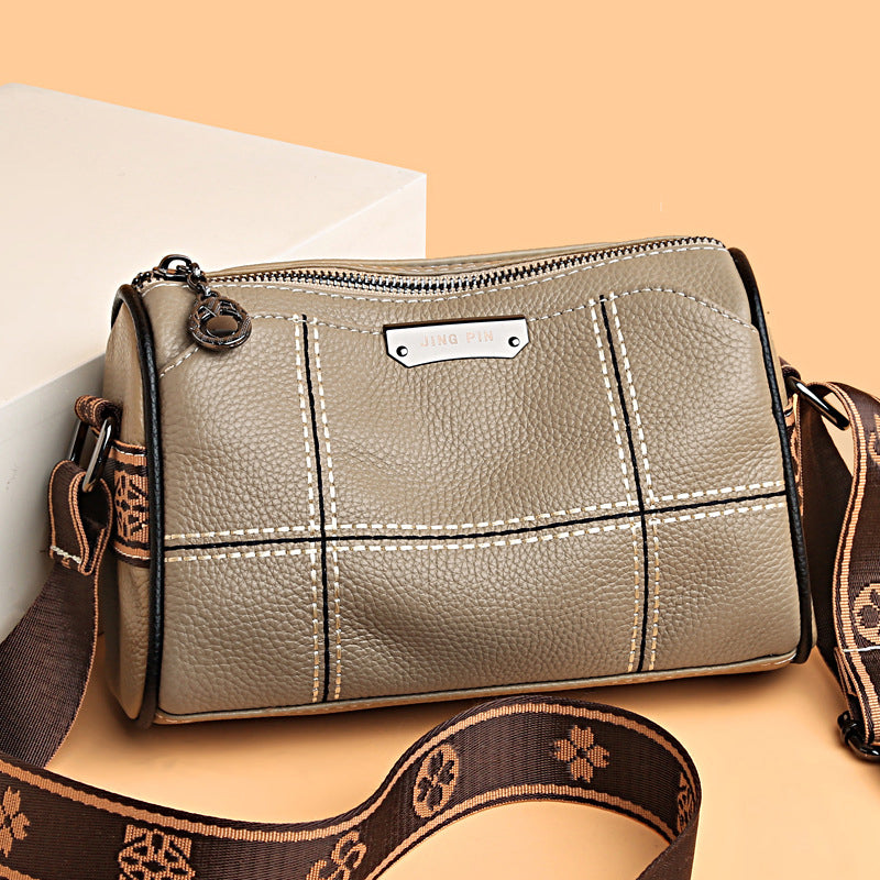 Leyla | Compact Triple-Zip Crossbody Bag