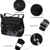 Rosa | Lightweight Multi-Pocket Crossbody Messenger Travel Bag