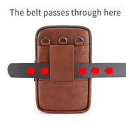 Samson | Vintage Leather Men's Crossbody Waist Bum Bag