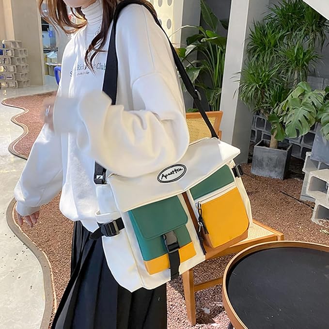 Miguel | Multi-Pocket Waterproof Nylon Crossbody Messenger Bag