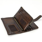 Hunter | Vintage Genuine Leather Travel Wallet with RFID Blocking
