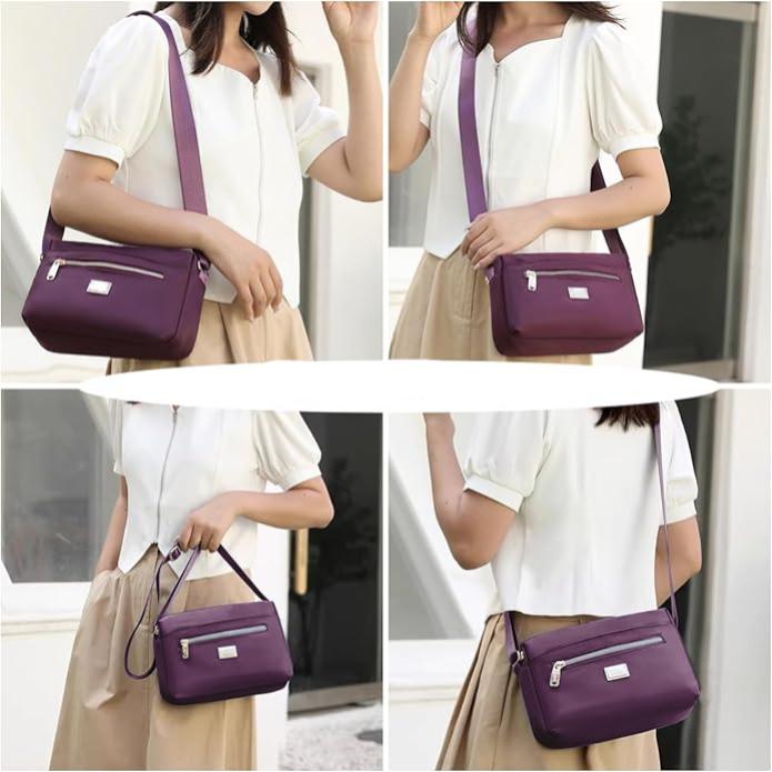 Gloria | Nylon Waterproof Crossbody Messenger Bag