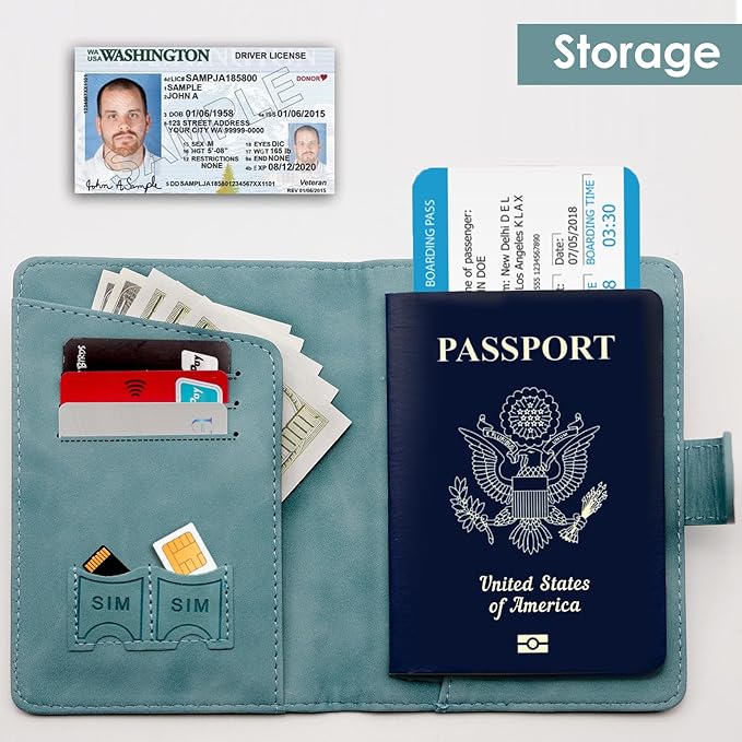 Bria | Stylish & Elegant Anti-theft Passport Holder Wallet