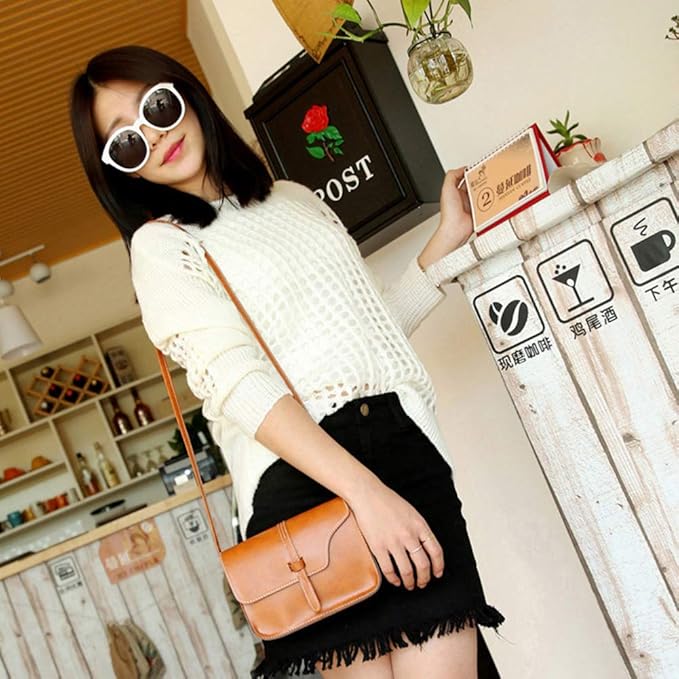 Azari | Women's Retro Small Square Crossbody Sling Bag