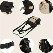 Braelynn | Lightweight Canvas Multi-Pocket Crossbody Messenger Bag