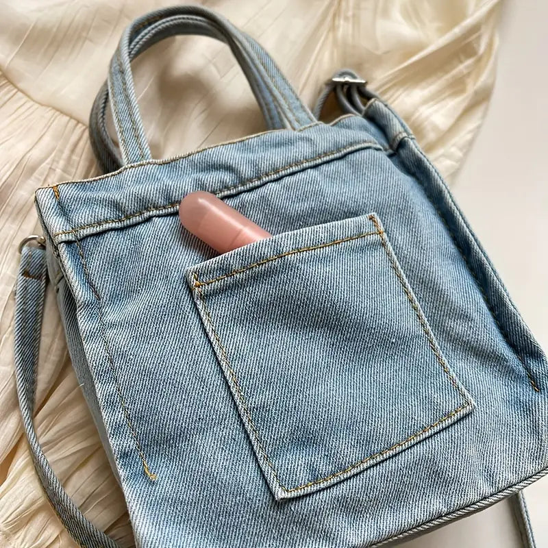 Lisa | Chic Denim Mini Crossbody Sling Handbag