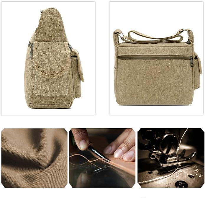 Rio | Canvas Crossbody Messenger Bag