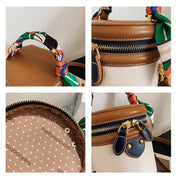 Mariah | Cylinder Crossbody Handbag with Scarf