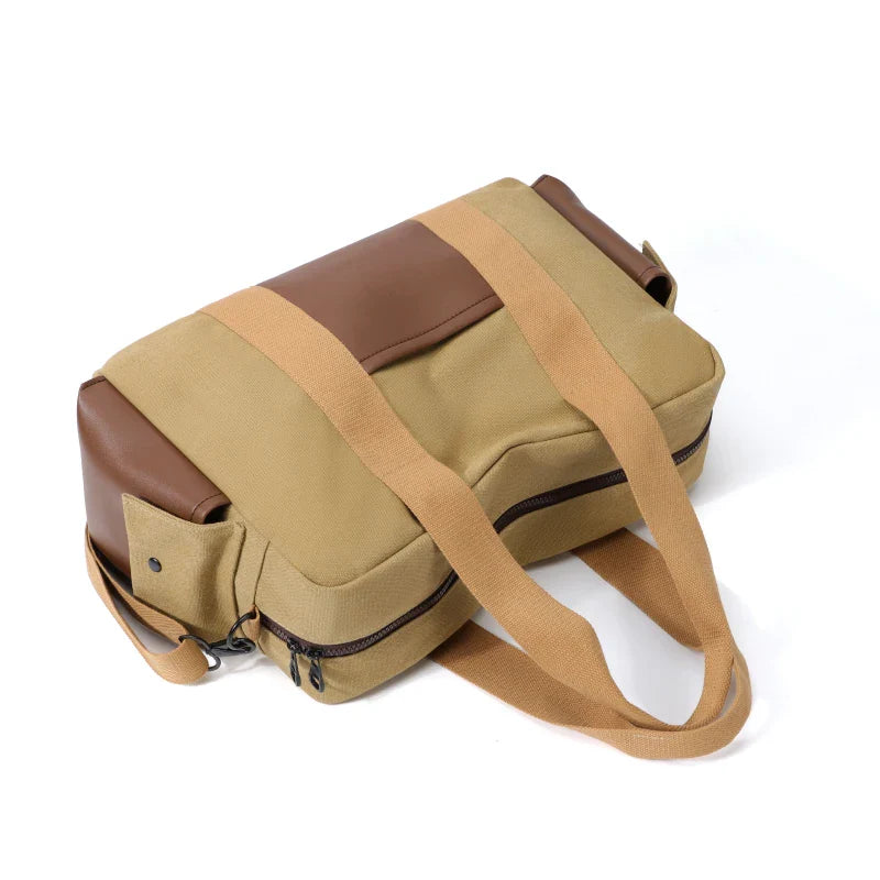 Gunnar | Vintage Canvas Large Travel Crossbody Messenger Tote Bag