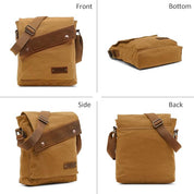 Roger | Vintage Small Canvas Crossbody Messenger Bag