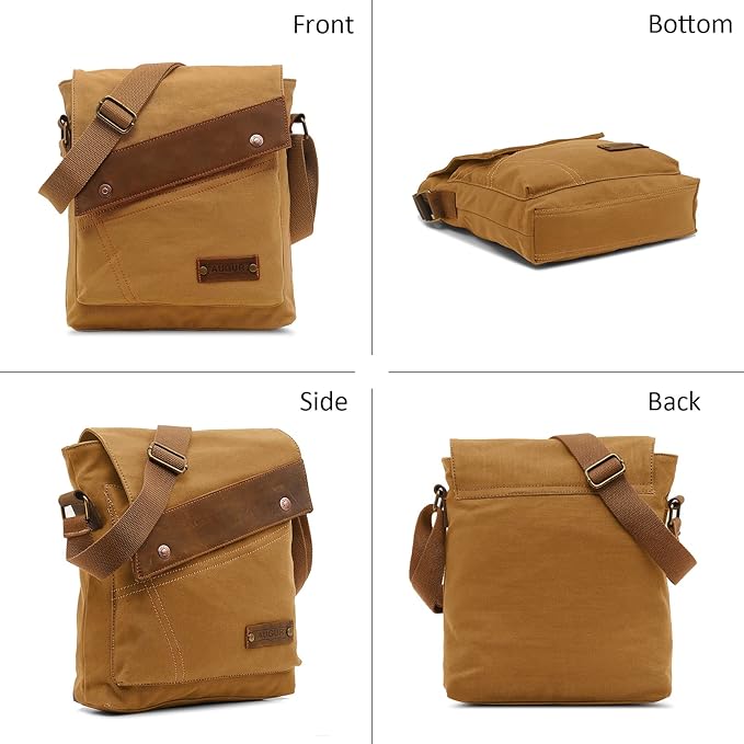 Roger | Vintage Small Canvas Crossbody Messenger Bag