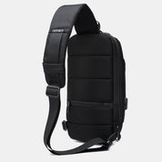 Stylish Multi-Pocket Sling Bag with Passport Lock and USB Charging Port