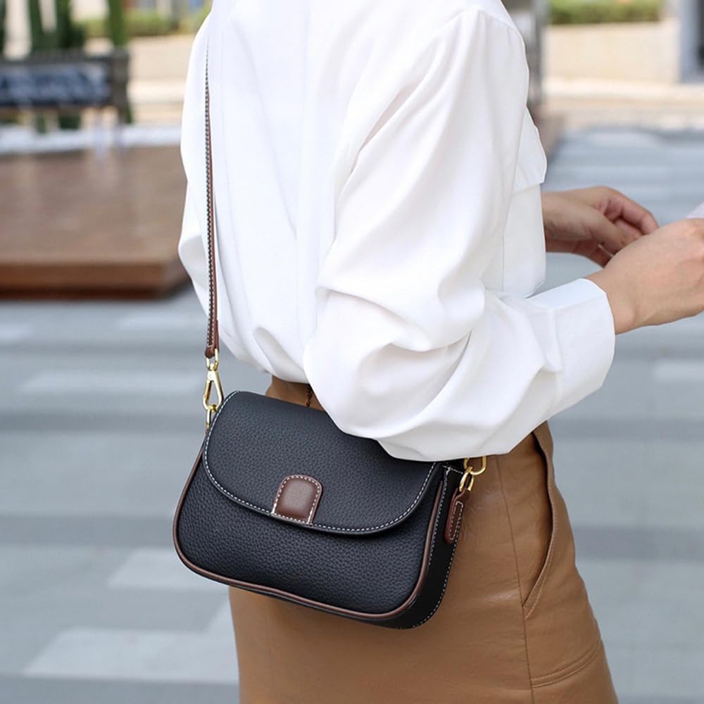 Journi | Chic Leather Flap Crossbody Bag