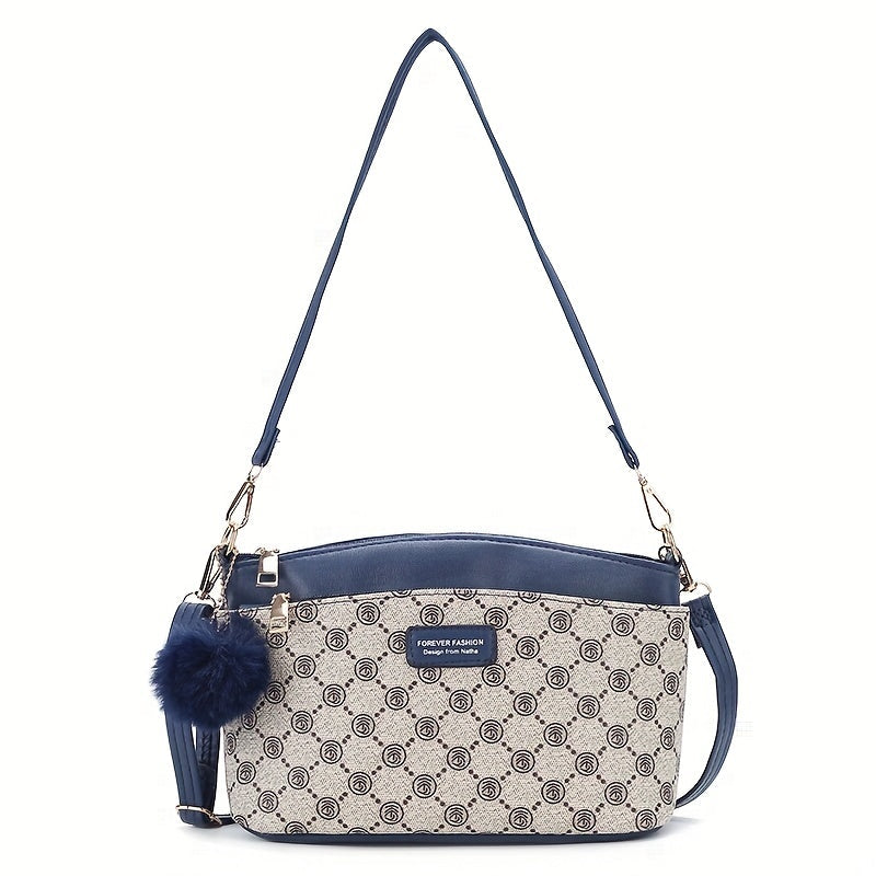 Anaya | Lozenge Print Women's Crossbody Leather Bag