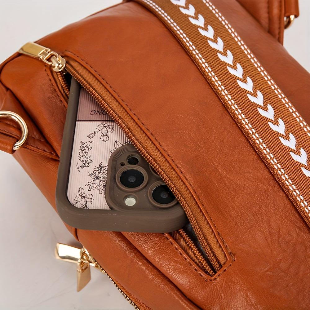 Zaria | Vintage Charm Large Crossbody Bag