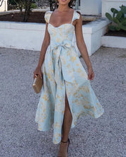 MARIANA | Refined long dress with ruffles