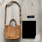 Leilany | Striped Corduroy Crossbody Bag