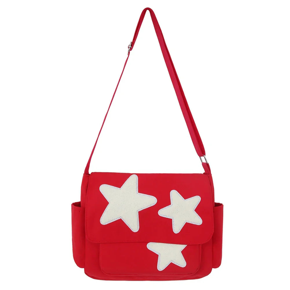 Madeleine | Y2K Star Grunge Crossbody Messenger Bag