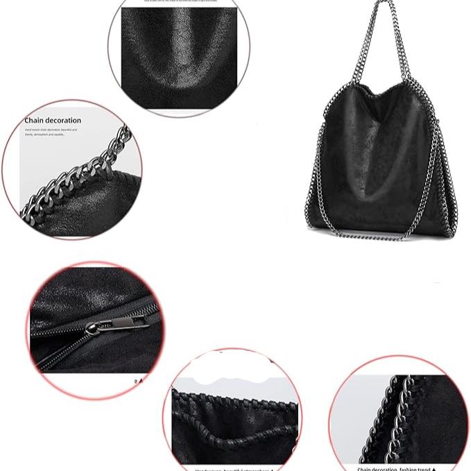 Penny | Chain Designed Tote Crossbody Handbag