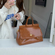 Miracle | Women's Chic Vintage Faux Leather Crossbody Messenger Handbag