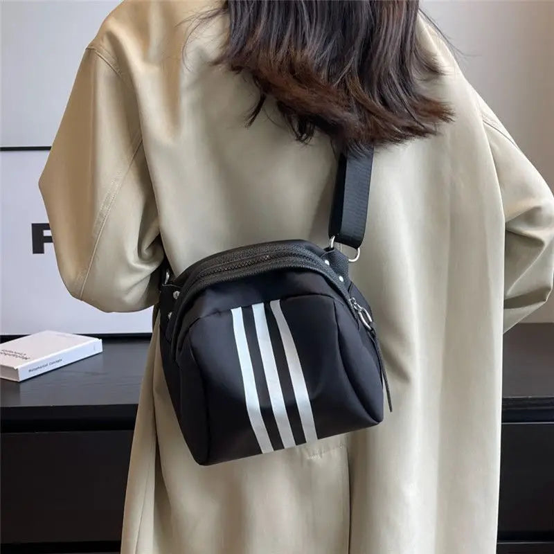 Dorian | Striped Oxford Crossbody Bag