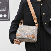 Alayah | Retro Letter Print Crossbody Bag