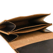 Zhuri | Vintage Bifold Cow Leather Travel Wallet with Snap Button