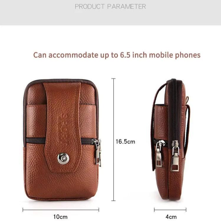 Samson | Vintage Leather Men's Crossbody Waist Bum Bag