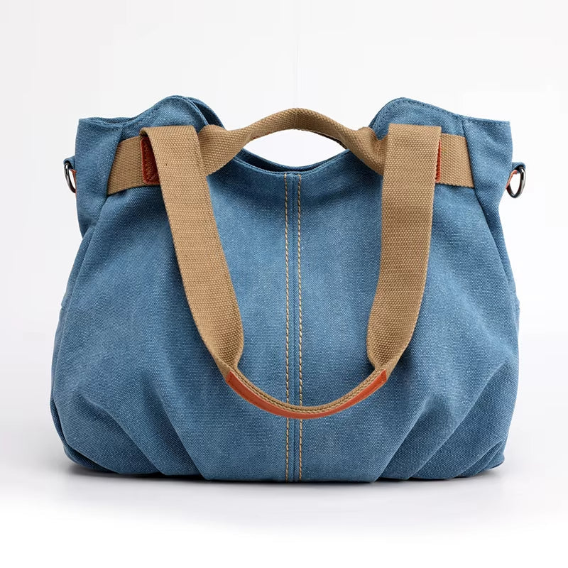 Amanda | Stylish & Functional Vintage-Inspired Canvas Tote Bag