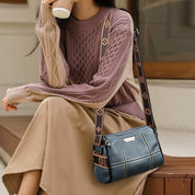 Leyla | Compact Triple-Zip Crossbody Bag