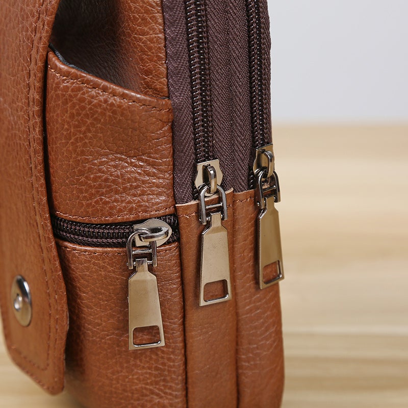 Samson | Vintage Leather Men's Crossbody Waist Bum Bag