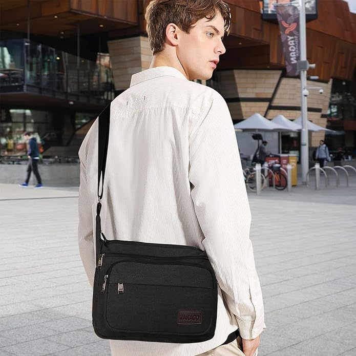 Ayden | Multi-Compartment Waterproof Canvas Crossbody Messenger Bag