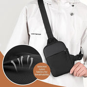 Braxton | Waterproof Canvas Crossbody Sling Bag for Travel & Hiking