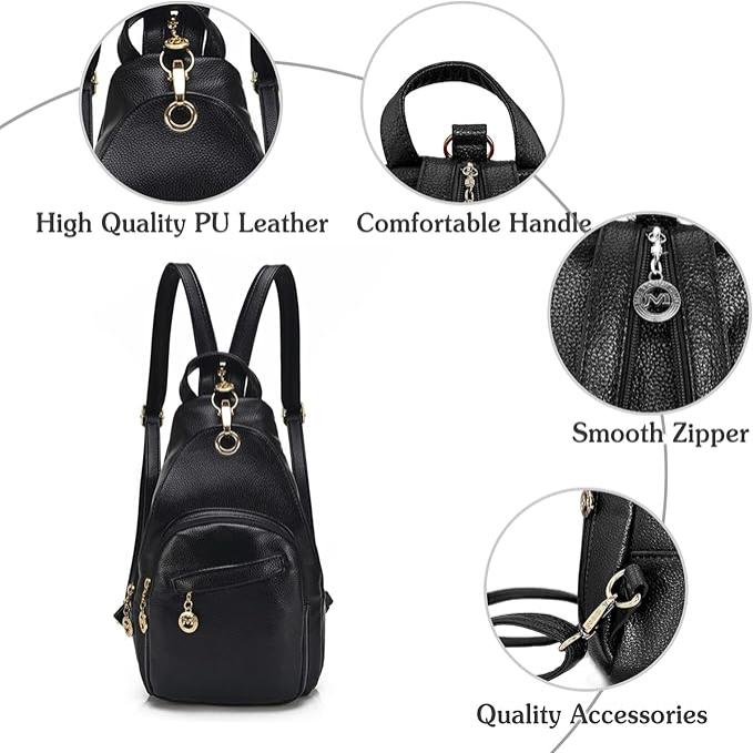 Dalia | Women's Waterproof Convertible Crossbody Sling Bag Backpack
