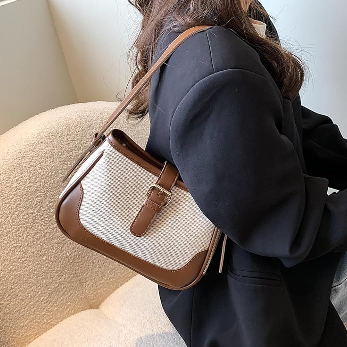 Elora | Women's Leather Color-Block Crossbody Handbag
