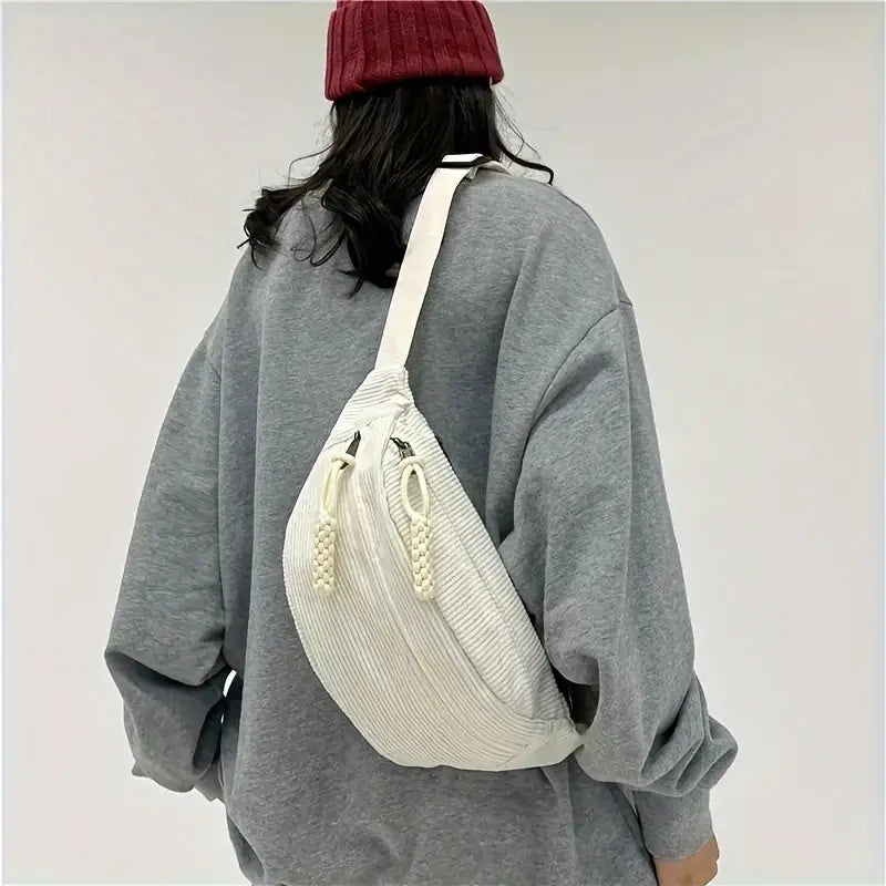 Fallon | Women's Fashion Corduroy Crossbody Chest Sling Bag