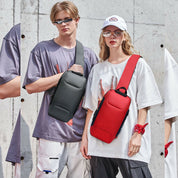 Stylish Multi-Pocket Sling Bag with Passport Lock and USB Charging Port