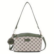 Anaya | Lozenge Print Women's Crossbody Leather Bag