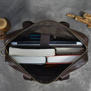Barrett | Cowhide Leather Crossbody Messenger Work Laptop Handbag
