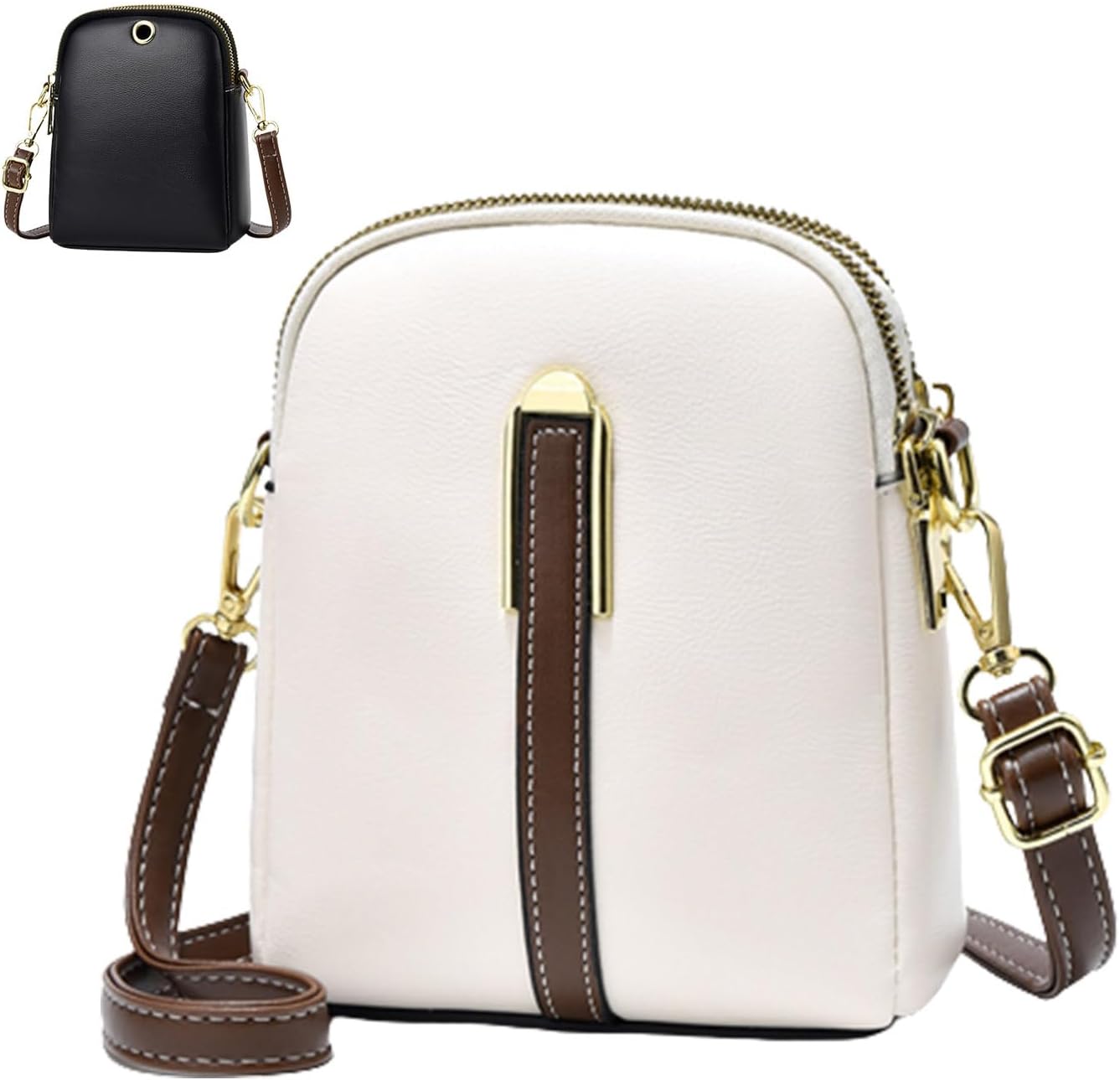 Sicily | Lychee Leather Mini Crossbody Bag