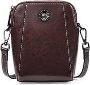 Adriana | Compact Anti-Theft Leather Crossbody Bag