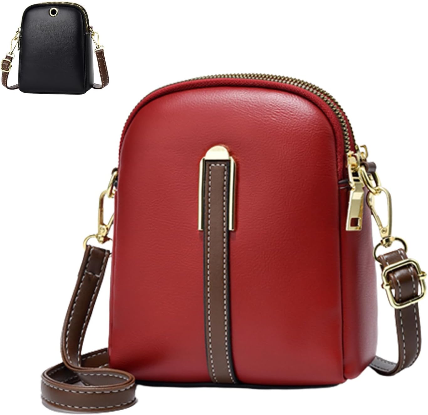Sicily | Lychee Leather Mini Crossbody Bag