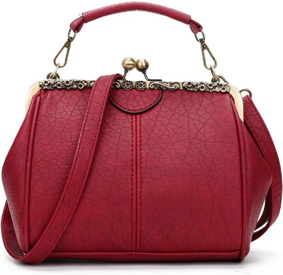 Nia | Vintage Kiss-Lock Crossbody Bag