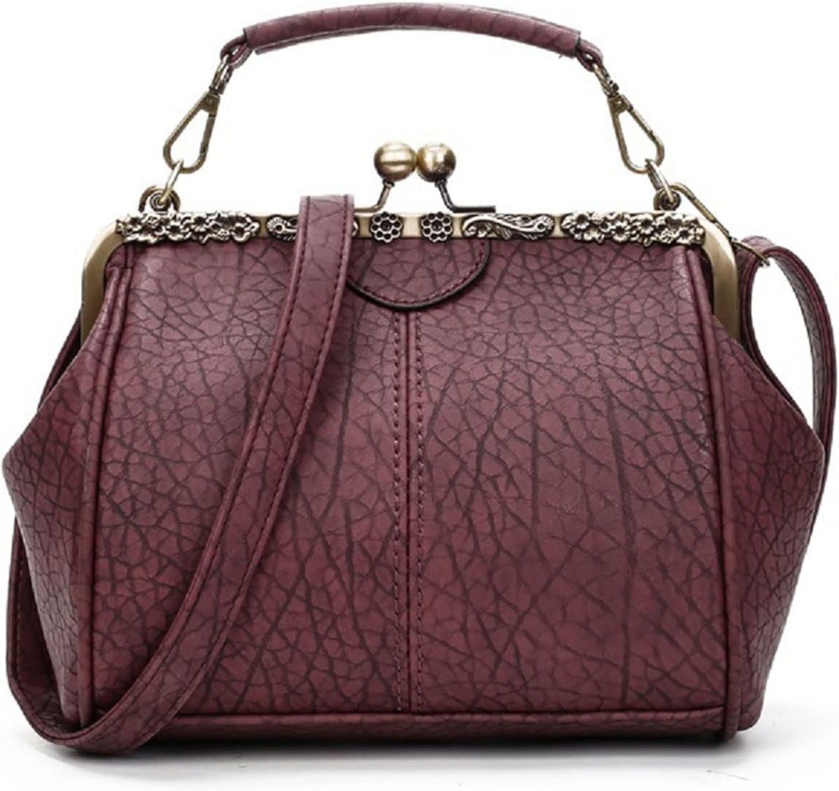 Nia | Vintage Kiss-Lock Crossbody Bag