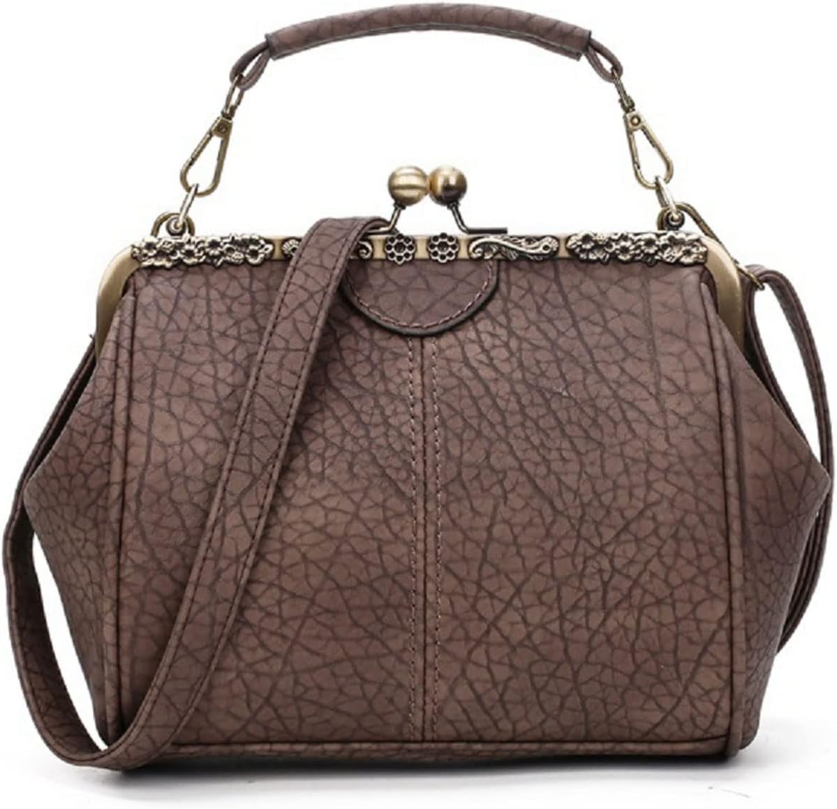 Nia | Vintage Kiss-Lock Crossbody Bag