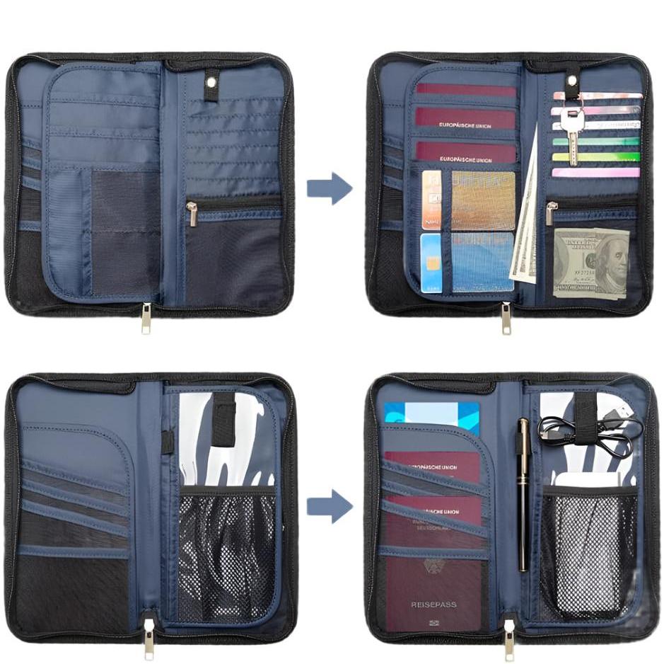 Zayla | Waterproof Passport Wallet with Hand Strap