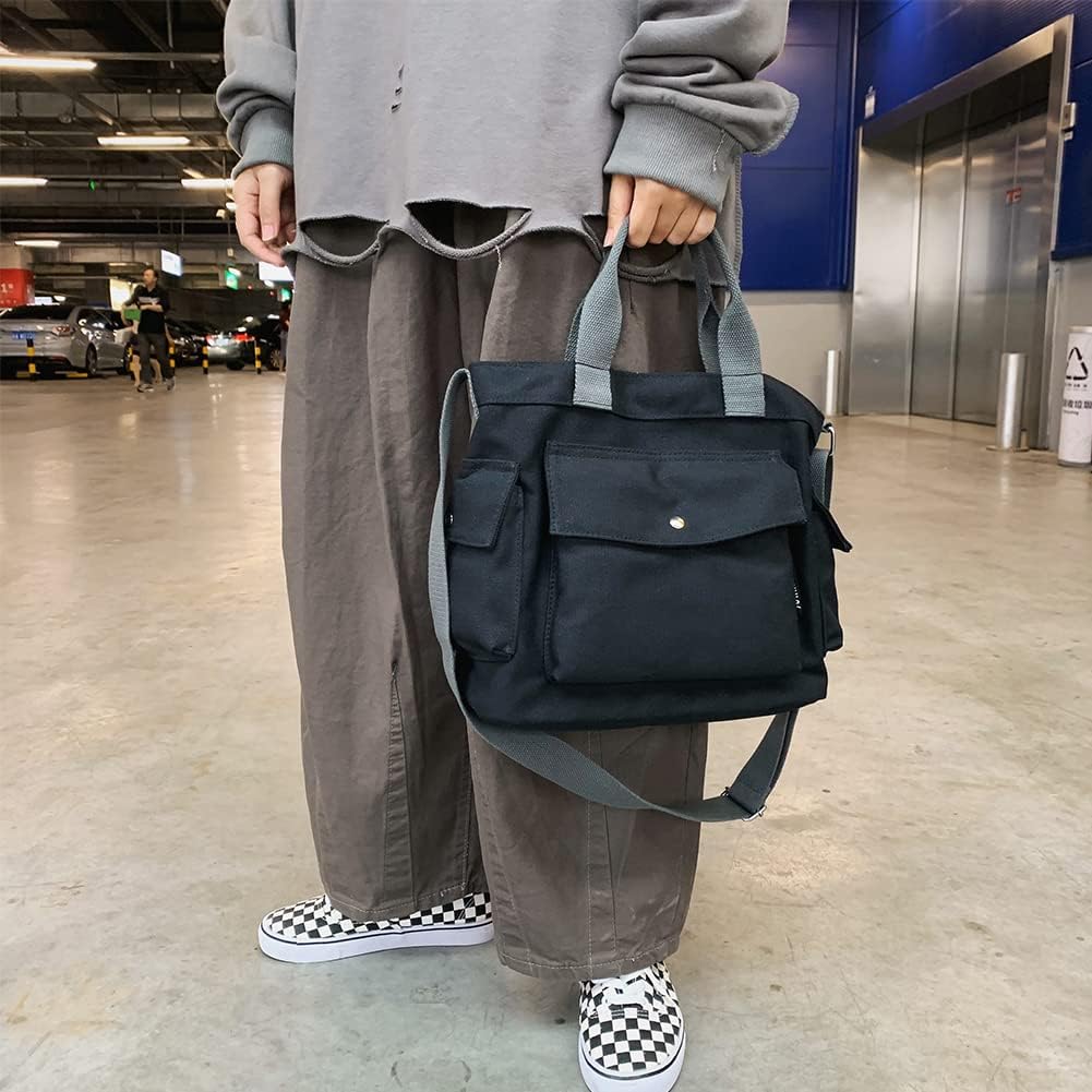 Maddox | Canvas Crossbody Tote Bag