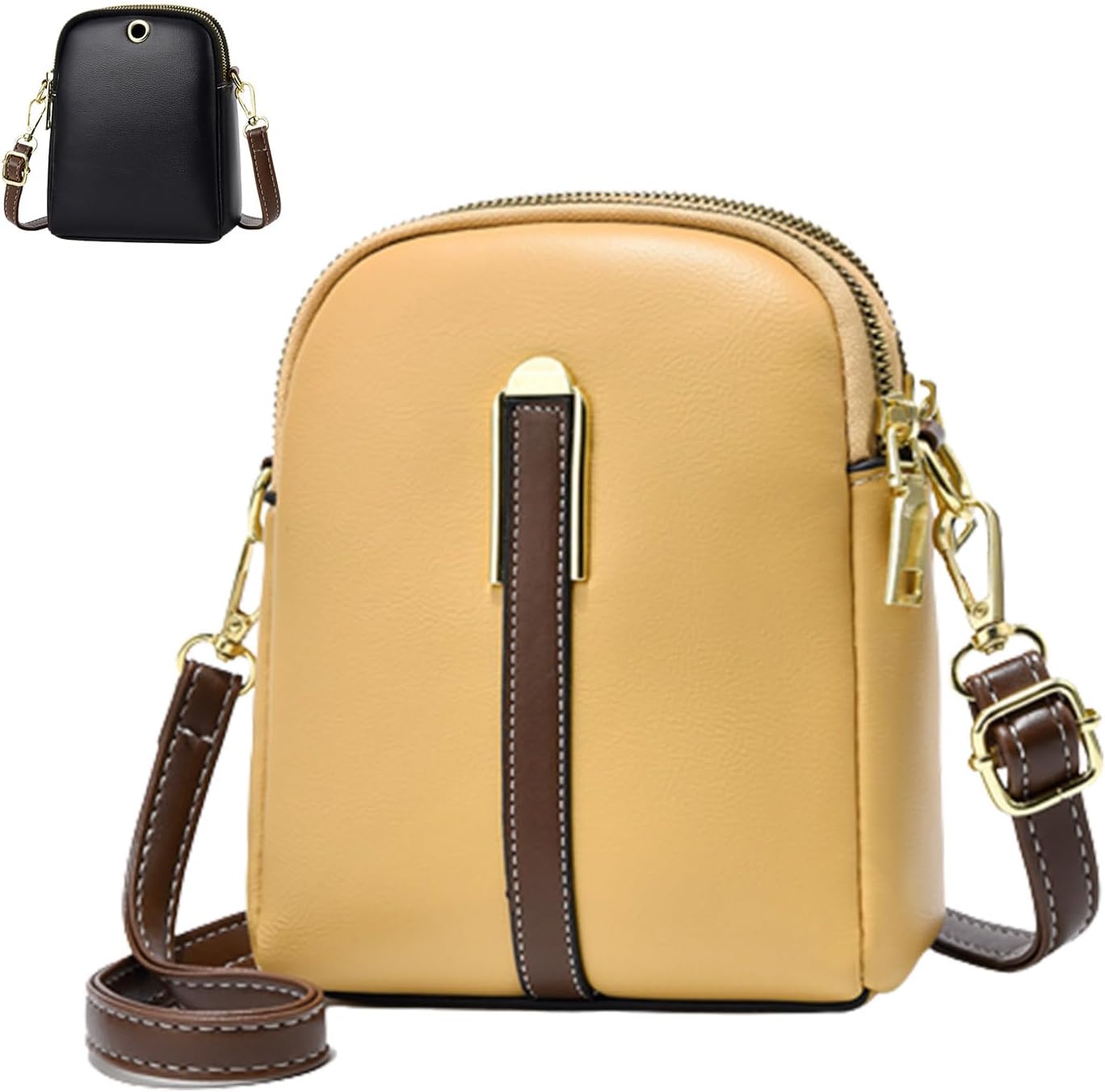 Sicily | Lychee Leather Mini Crossbody Bag