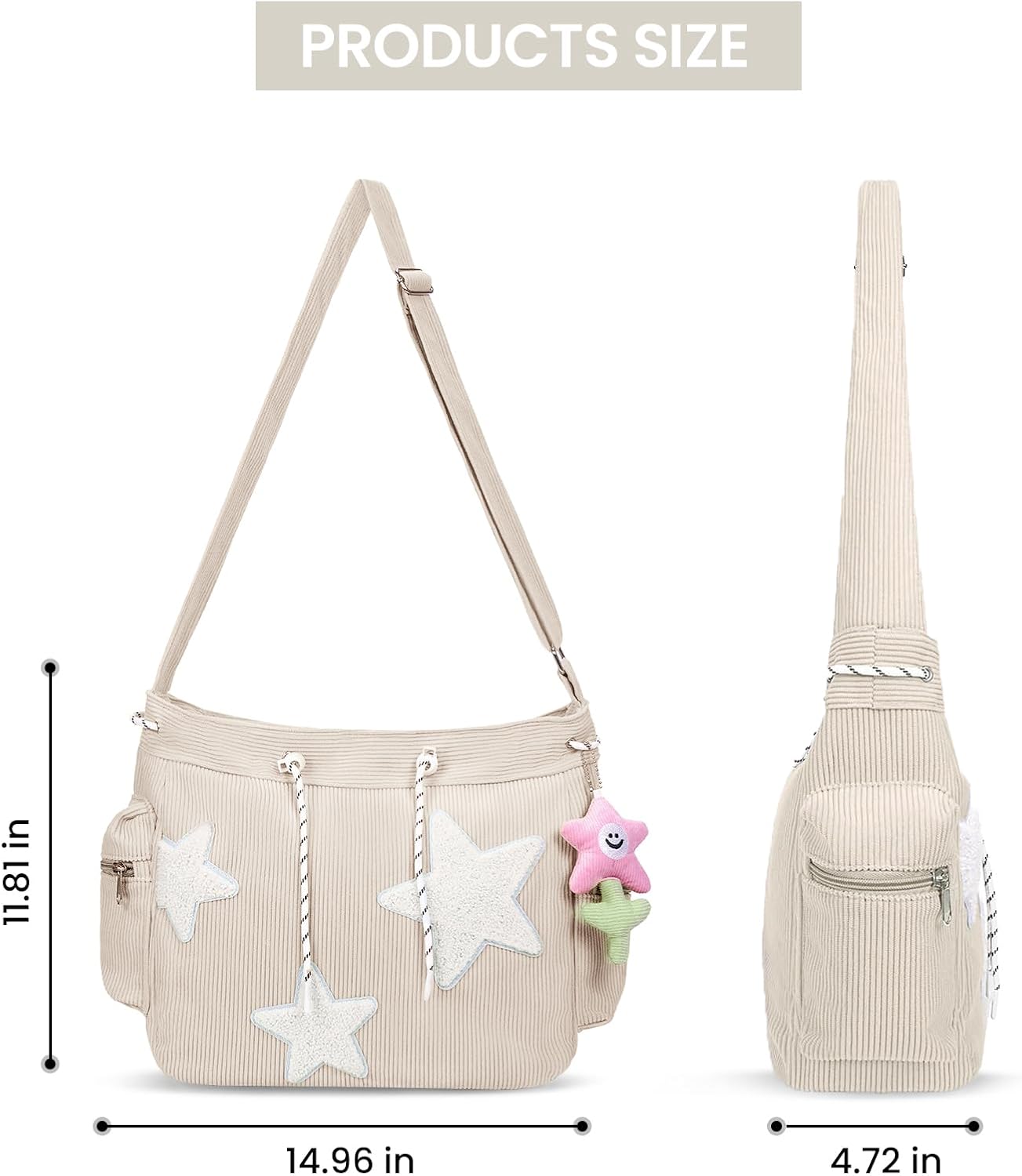 Milana | Star Gazer Canvas Crossbody Bag
